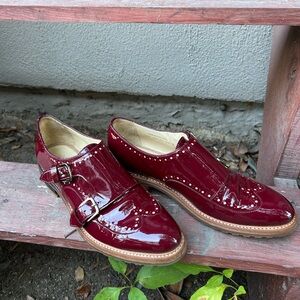 Stylish Red Patent Leather Loafers